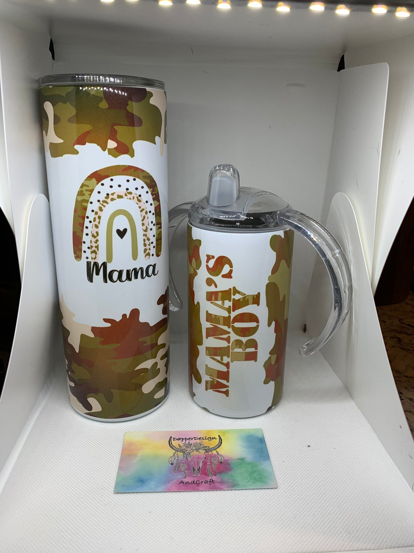 Boy Mama/Mama Boy Set - Rainbow Camo