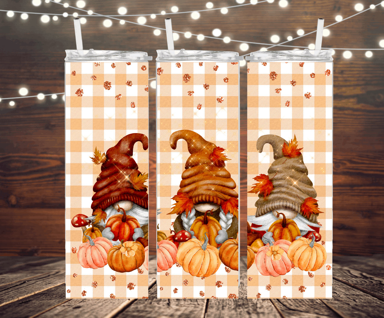 20 oz Tumbler - Fall Gnomes