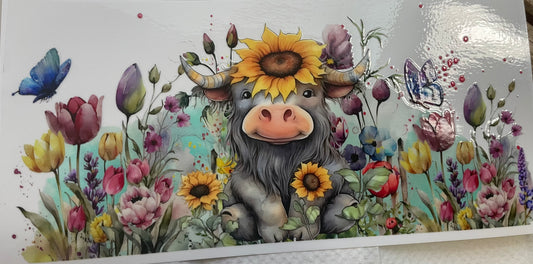 Cow & Sunflowers UVDTF