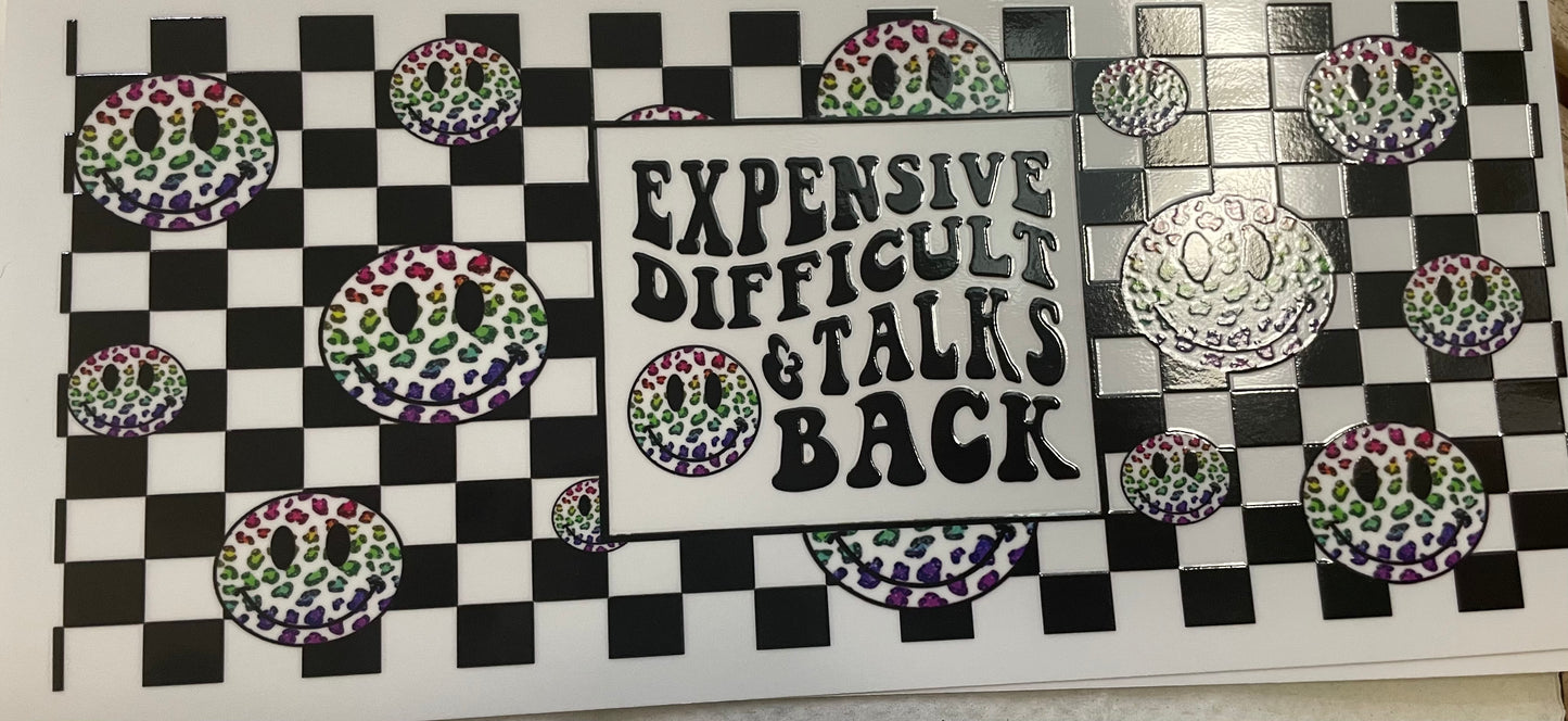 Expensive Talks Back UVDTF