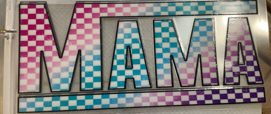 Checkered Mama UVDTF